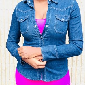 Theory Denim Chambray Shirt